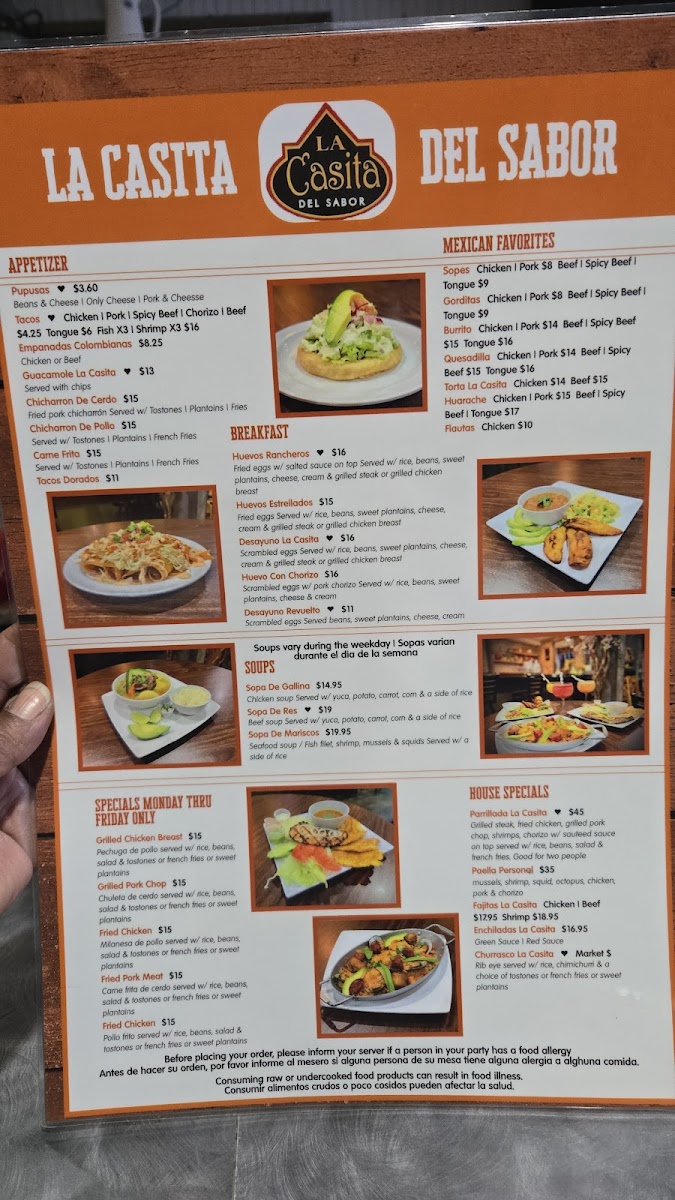 Menu La Casita Del Sabor Ii-1